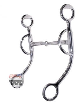 Kankikuolain lyhyet vipuvarret Snaffle Bit with Short Shanks