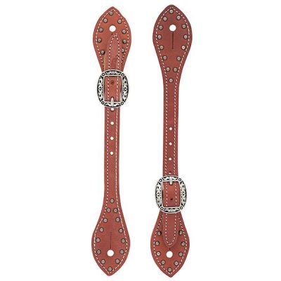 Kannusremmit Weaver Flared Buttered Harness Leather Spur Straps