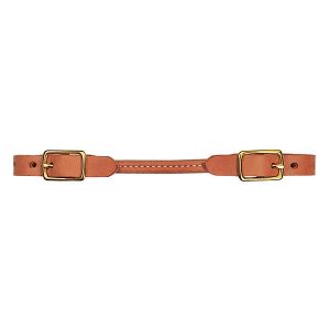 Kuoainremmi pyöristetty Weaver Rounded Curb Strap Russet