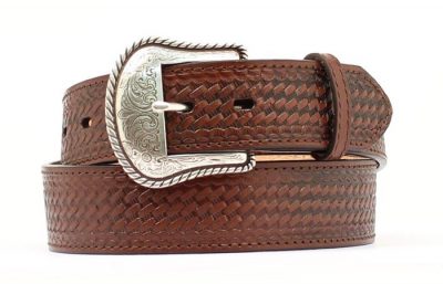 Vyö Nocona Basket Weave Brown