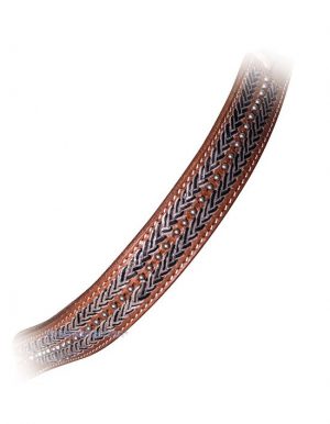 Sidepull with Rawhide Braiding and Dots