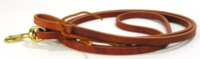 Roping Ohja PC Schutz Harness Leather Rein with Waterloops