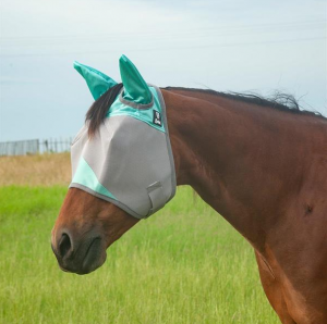 Hyönteismaski Fly Mask Cashel Crusader Designer with Ears, Mint