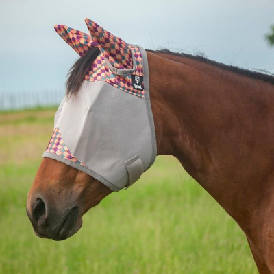Hyönteismaski Fly Mask Cashel Crusader Designer with Ears, Palms