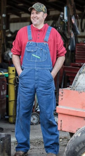 Farkkuhaalarit Key Denim Bib Overall Washed