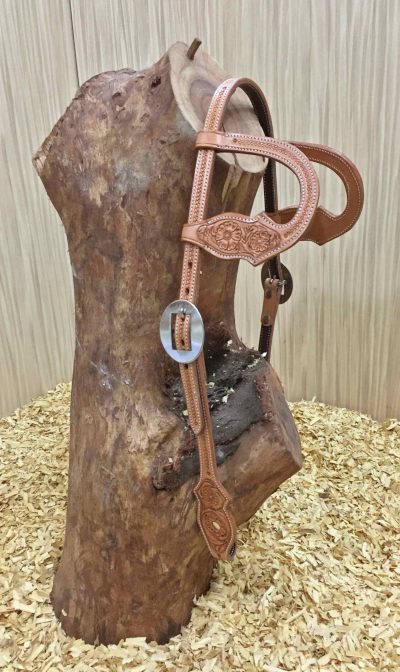 Kahden korvan suitset Cattleman's Flower Tooling