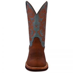 Twisted X Women's Horseman Boot Peanut/Sky Blue