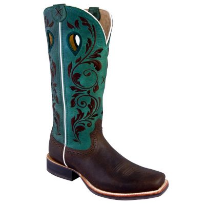 Twisted X Women's Ruff Stock Boot Turquoise