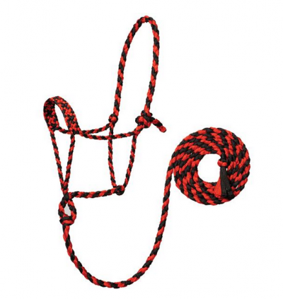 Naruriimusetti Weaver Braided Rope Halter with 10' Lead