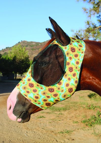 Hyönteismaski Professional's Choice Comfort Fit Fly Mask Sunflower