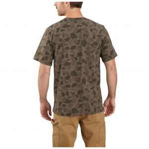 Carhartt Men's Workwear Camo Block Logo T-paita