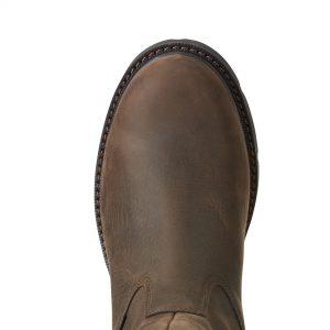 Ariat Men's Groundbreaker Steel Toe Pull-On Waterproof Work Boot