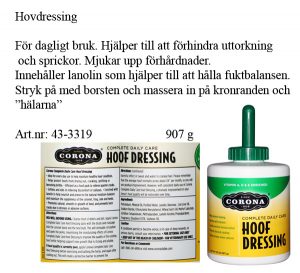 Corona Hoof Dressing kaviovoide