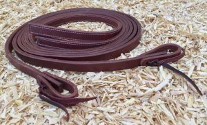 Ohjat Cattleman's Premium Harness tikatuilla ohjanpäillä 3/4"x7,5' 1,9 cm
