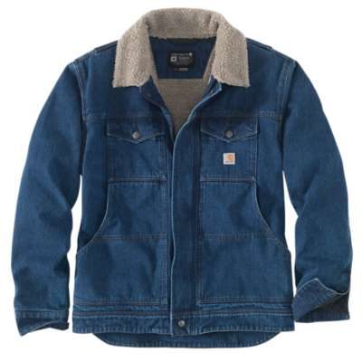 Carhartt Men's Denim Sherpa-Lined Jacket farkkutakki