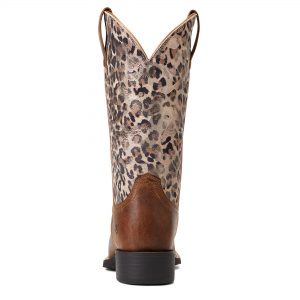 Ariat Women's Round Up WST Pearl Brown Metallic Leopard