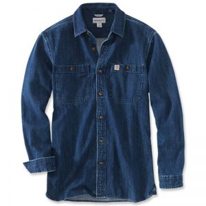 Carhartt Denim Long Sleeve Shirt farkkupaita