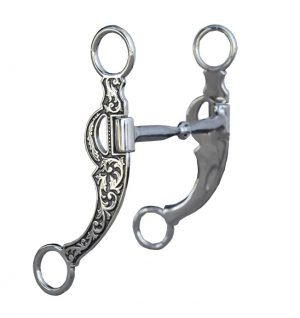 Kankikuolain yhdellä nivelellä Snaffle Bit with Shanks Floral 12,7 cm