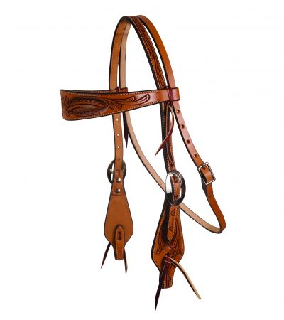 Suitset PC Feather Browband Headstall