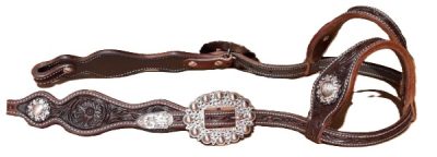 Kahden korvan suitset GVR Copper Peach
