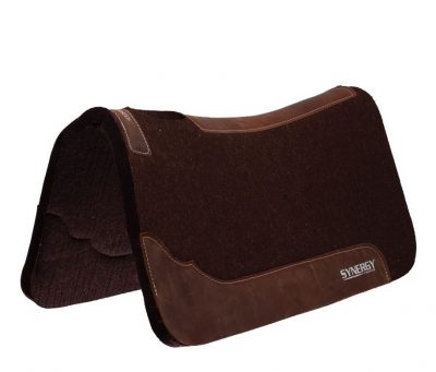Weaver Synergy Contoured Steam Pressed 100% Merino Wool Felt Saddle Pad 1"
