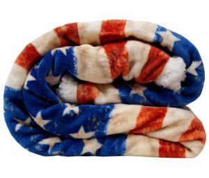 Fleecehuopa Wrangler Stars & Stripes USA American Flag Blanket
