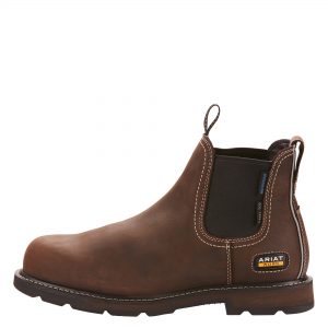 Ariat Men’s Groundbreaker Chelsea Waterproof Steel Toe Work Boot