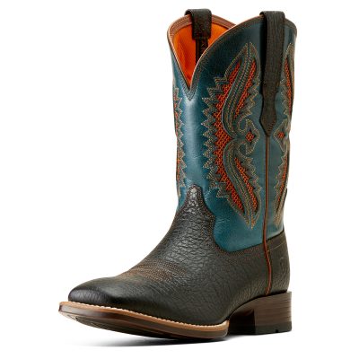 Ariat Men’s Rowder VentTEK 360° Western Boot Black Dark Teal