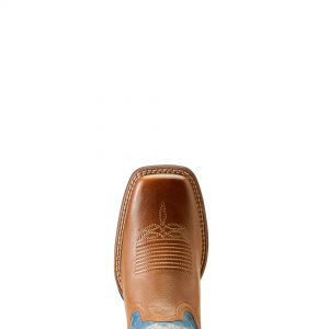 Ariat Women’s Cattle Caite Stretchfit Western Boot, Roasted Peanut