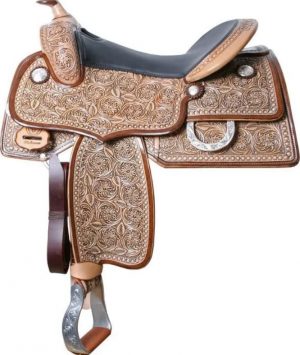 Triple W Platinum Angular Cut Out Saddle