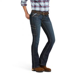 Farkut Ariat Women's Rebar DuraStretch Riveter Boot Cut Jean