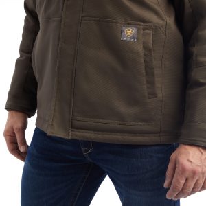 Ariat Men's Rebar DuraCanvas Sherpa-Lined Coat takki