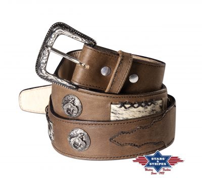 Vyö Stars & Stripes Cowhide with Conchos