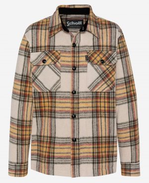 Schott NYC Work plaid overshirt paita