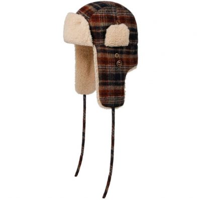 Talvihattu Stetson Bomber Aviator Wool Checked Hat