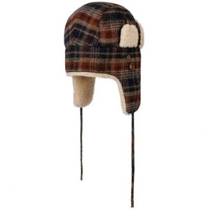 Talvihattu Stetson Bomber Aviator Wool Checked Hat