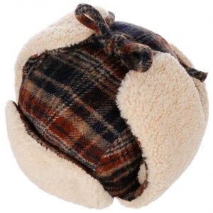 Talvihattu Stetson Bomber Aviator Wool Checked Hat