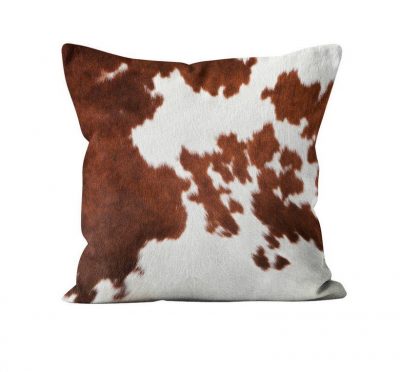 Koristetyyny Brown Cowhide Cushion 60x60 cm