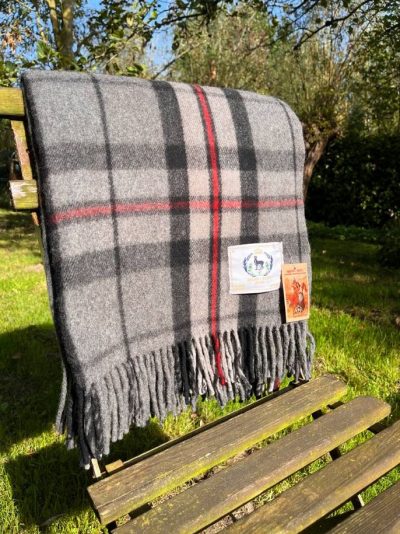 Belpo villahuopa Tartan Thomson Grey