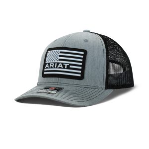Cap Ariat USA flag patch logo lippalakki