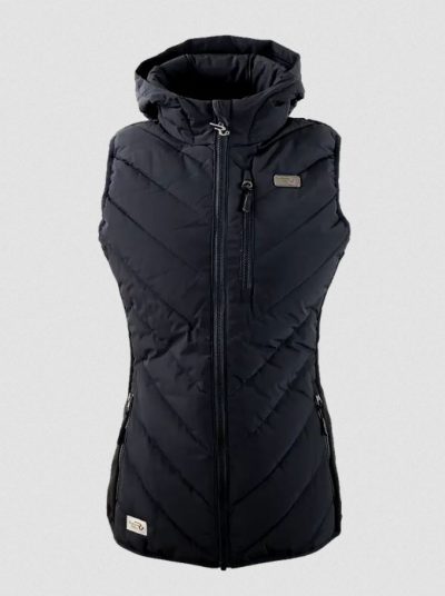 Ranch Girls Hooded Hybrid Vest Ava black liivi