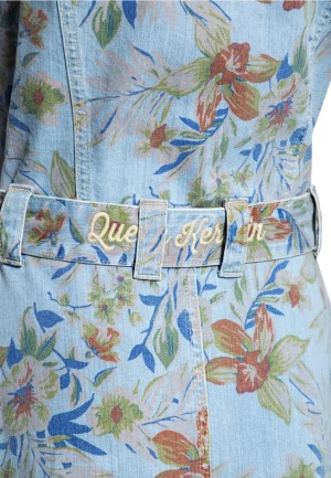 Retromekko Queen Kerosin Denim Workwear Swing Dress Hawaii